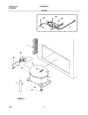 SYSTEM Diagram and Parts List for CFC09M4AW1  Uni Freezer