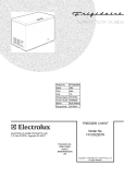 COVER Diagram and Parts List for FFC0523DW1  Frigidaire Freezer