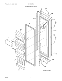 REFRIGERATOR DOOR Diagram and Parts List for GHSC39ETJS1  Frigidaire Refrigerator