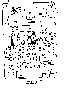 Power And Control Circuit Board Diagram and Parts List for 5648888511  Kenmore Microwave