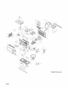 Oven,cabinet Diagram and Parts List for 79089393510  Kenmore Microwave