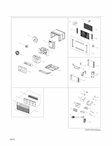 Recommended Spare Parts Diagram and Parts List for 25376135316  Kenmore Air Conditioner
