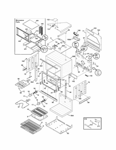 Lower Oven Diagram and Parts List for 79047853405  Kenmore Microwave
