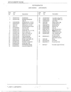 Refrigerator Page 8 Diagram and Parts List for 15304-7A  Frigidaire Refrigerator