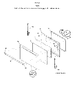 Door Diagram and Parts List for 79073039316  Kenmore Range