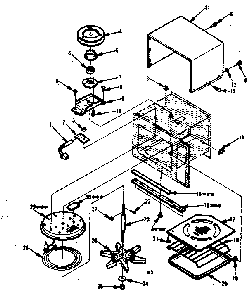 Cavity Parts-b Diagram and Parts List for 5648678610  Kenmore Microwave