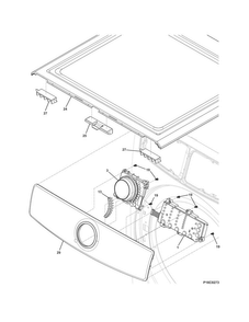 Controls/top Panel Diagram and Parts List for EFMC517SIW0  Electrolux Dryer