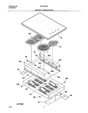 MAINTOP / SURFACE UNITS Diagram and Parts List for GLEC30S8ASA  Frigidaire Cooktop