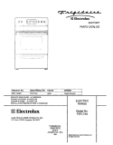 COVER Diagram and Parts List for FEFL74ASD  Frigidaire Range