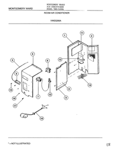 Room Air Conditioner Page 3 Diagram and Parts List for 5288A  Frigidaire Air Conditioner