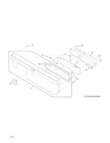 Control Panel Diagram and Parts List for FFID2421QS0A  Frigidaire Dishwasher