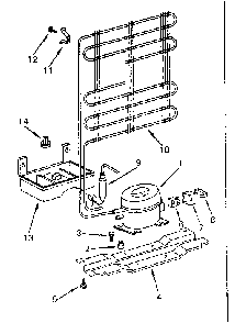 Cooling Unit Parts Diagram and Parts List for 5648660181  Kenmore Refrigerator