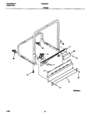 FRAME Diagram and Parts List for FDB949GFB1  Frigidaire Dishwasher