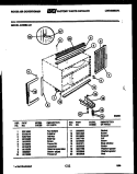 CABINET AND INSTALLATION PARTS Diagram and Parts List for AC08EL1A1  Frigidaire Air Conditioner
