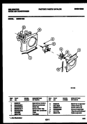 AIR HANDLING PARTS Diagram and Parts List for M205G1QG  Kelvinator Air Conditioner