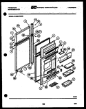 DOOR PARTS Diagram and Parts List for FPCE21TIFF0  Frigidaire Refrigerator