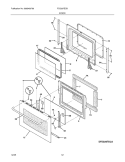 DOOR Diagram and Parts List for FCS367ECB  Frigidaire Range
