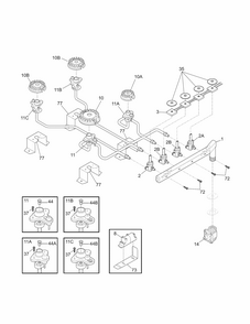 Part Location Diagram of 318127442 Frigidaire LP CONVERSION KIT