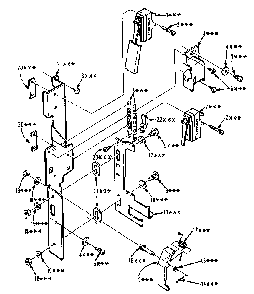 Latch Mechanism Parts Diagram and Parts List for 5649947710  Kenmore Microwave