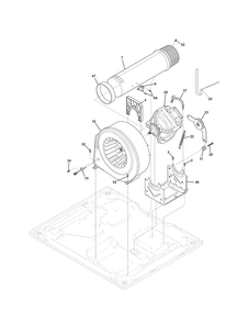 Motor Diagram and Parts List for 41794132002  Kenmore Dryer