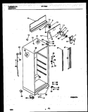 CABINET PARTS Diagram and Parts List for RT178SCD1  Frigidaire Refrigerator