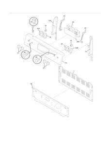 Backguard Diagram and Parts List for KAEF3016MWB  Kelvinator Range