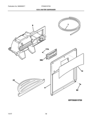 Part Location Diagram of 240570238 Frigidaire LABEL-MODULE COVER