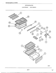 Refrigerator Page 5 Diagram and Parts List for 15304-7A  Frigidaire Refrigerator