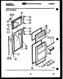 DOOR PARTS Diagram and Parts List for TMK160EN1D  Kelvinator Refrigerator