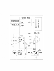 Wiring Diagram Diagram and Parts List for 25386080410  Kenmore Air Conditioner