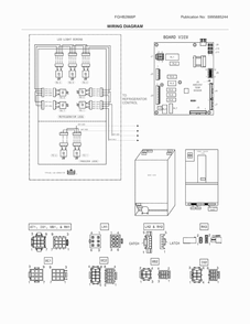 Wiring Schematic Diagram and Parts List for FGHB2866PPFA  Frigidaire Refrigerator