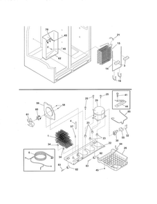 System Diagram and Parts List for FRS3HR5HM5  Frigidaire Refrigerator