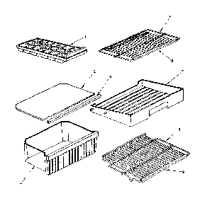 Accessories Diagram and Parts List for 5648660291  Kenmore Refrigerator