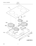 MAINTOP Diagram and Parts List for FED367DQB  Frigidaire Range