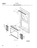WINDOW MOUNTING PARTS Diagram and Parts List for FAC102M1A1  Frigidaire Air Conditioner