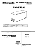 COVER Diagram and Parts List for MFC23M4BW3  Frigidaire Freezer