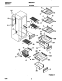 SHELVES Diagram and Parts List for MRS20WRGD2  Frigidaire Refrigerator