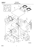 CABINET DOOR AND TOP Diagram and Parts List for FWT648GHS0  Frigidaire Washer