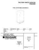 COVER Diagram and Parts List for ER146  Frigidaire Freezer