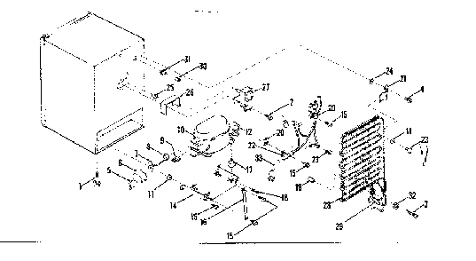 Unit Parts Diagram and Parts List for 1268904821  Kenmore Refrigerator