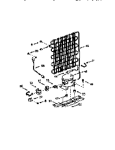 Condenser Diagram and Parts List for 5649932911  Kenmore Refrigerator
