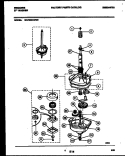TRANSMISSION PARTS Diagram and Parts List for WA7200AWW2  Frigidaire Washer
