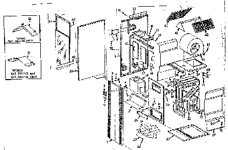 Part Location Diagram of 72715 Frigidaire Hinge