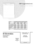 COVER Diagram and Parts List for FDB1980RGS0  Frigidaire Dishwasher