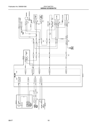 Wiring Schematic Diagram and Parts List for FPHT1897TF0  Frigidaire Refrigerator
