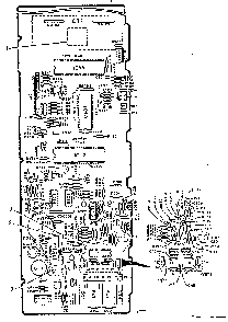Power And Control Circuit Board Diagram and Parts List for 5648698510  Kenmore Microwave