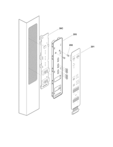 Controls Diagram and Parts List for FGHN2844LEA  Frigidaire Refrigerator