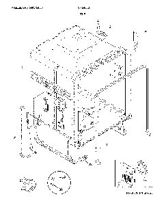 Tub Diagram and Parts List for FGIP2468UD2A  Frigidaire Dishwasher