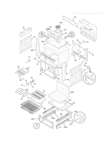 Body Diagram and Parts List for FFES3025LSF  Frigidaire Range