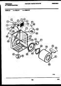 CABINET AND COMPONENT PARTS Diagram and Parts List for DEISFL5  Frigidaire Dryer